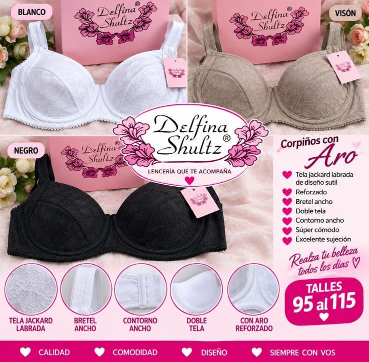 CORPIÑOS DELFINA SHULTZ CON ARO