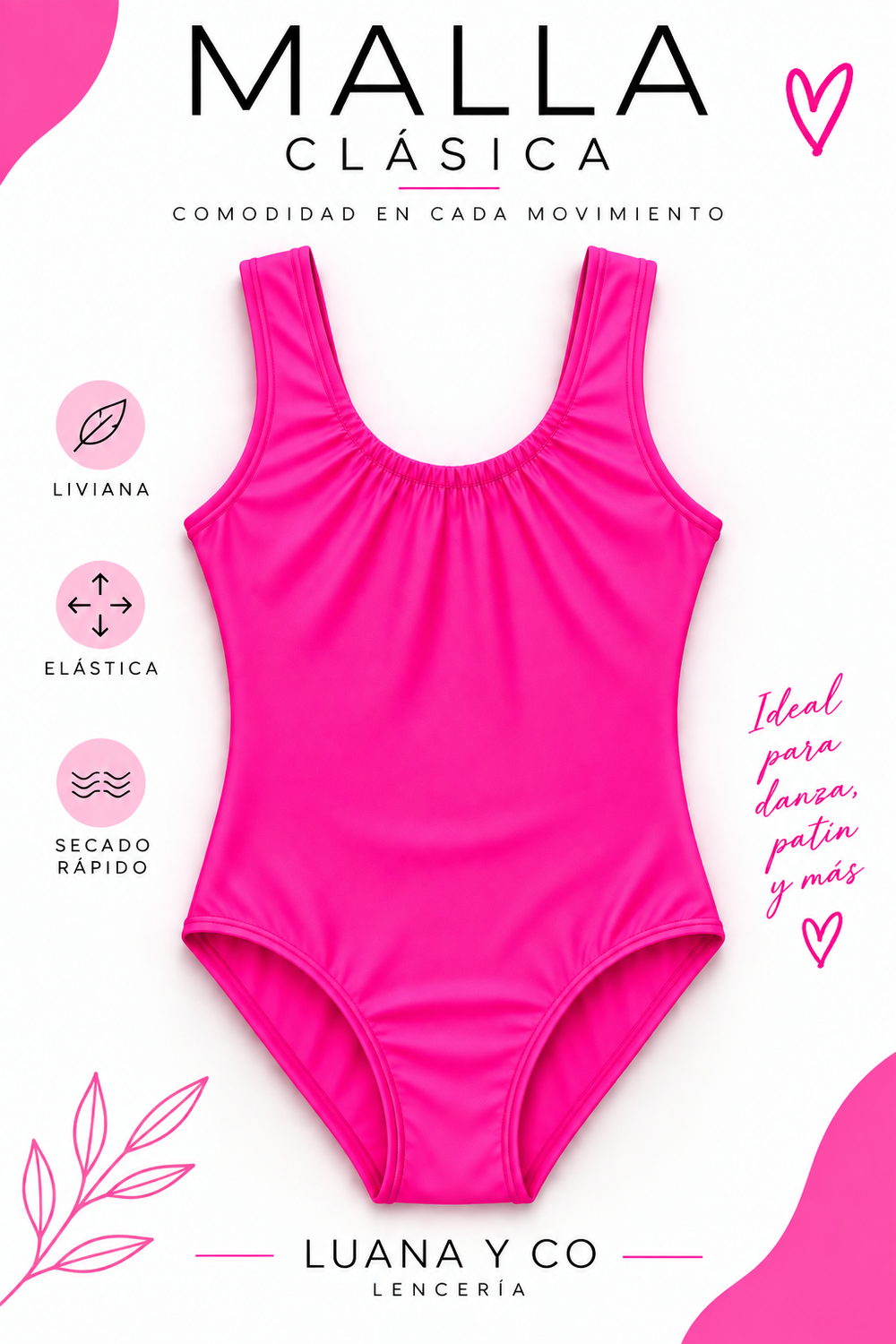 MALLA BRETEL GRUESO(MUSCULOSA) DANZA Y PATIN