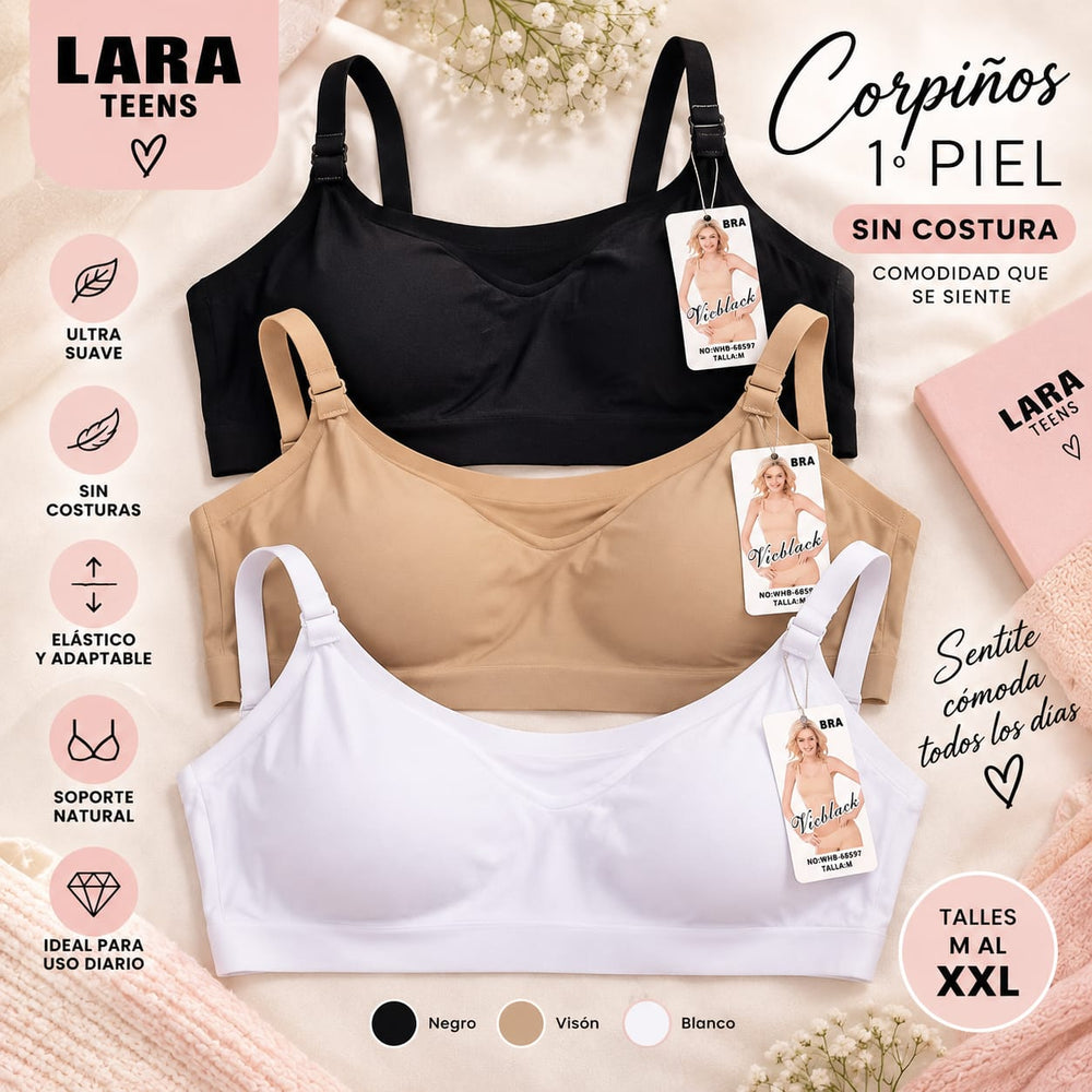CORPIÑO TOP  1° PIEL SIN COSTURA