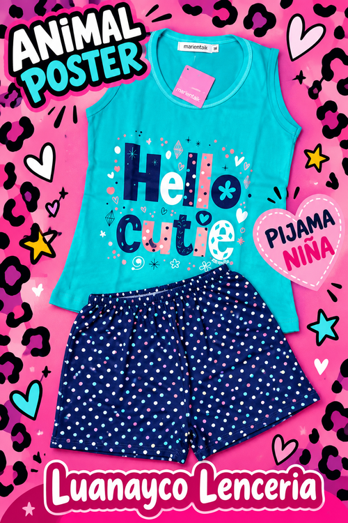 PIJAMA NIÑA VERANO